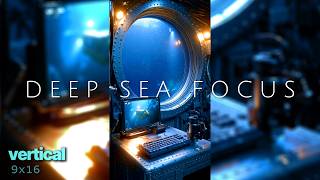 [VERTICAL MONITOR 9:16] Sub-Bass Ambient 🌊 Deep-Sea Research Node | DuskDeskVibes