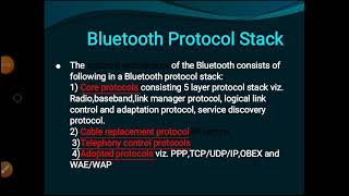 Wireless communication and Internet Of Things (chapter-2) Short Range Technology ( Protocol Stack)