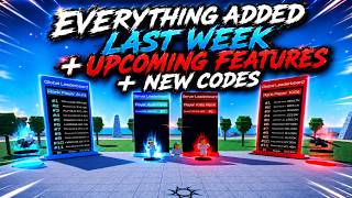 Everything Added Last Week Upcoming Features New Codes AURA Roblox