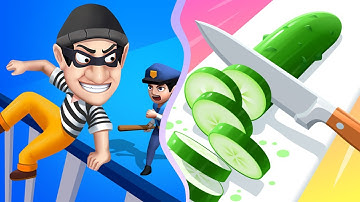 Thief and Run 3D Vs Perfect Slices in New Max Level Game Mobile Update All Trailer Walkthrough OU2W0