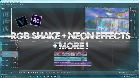 TUTORIAL: EDITED BY TEMPLATE, RGB Shake & NEON Effects + MORE How To Edit Like LMGK/NUMBY SONY VEGAS