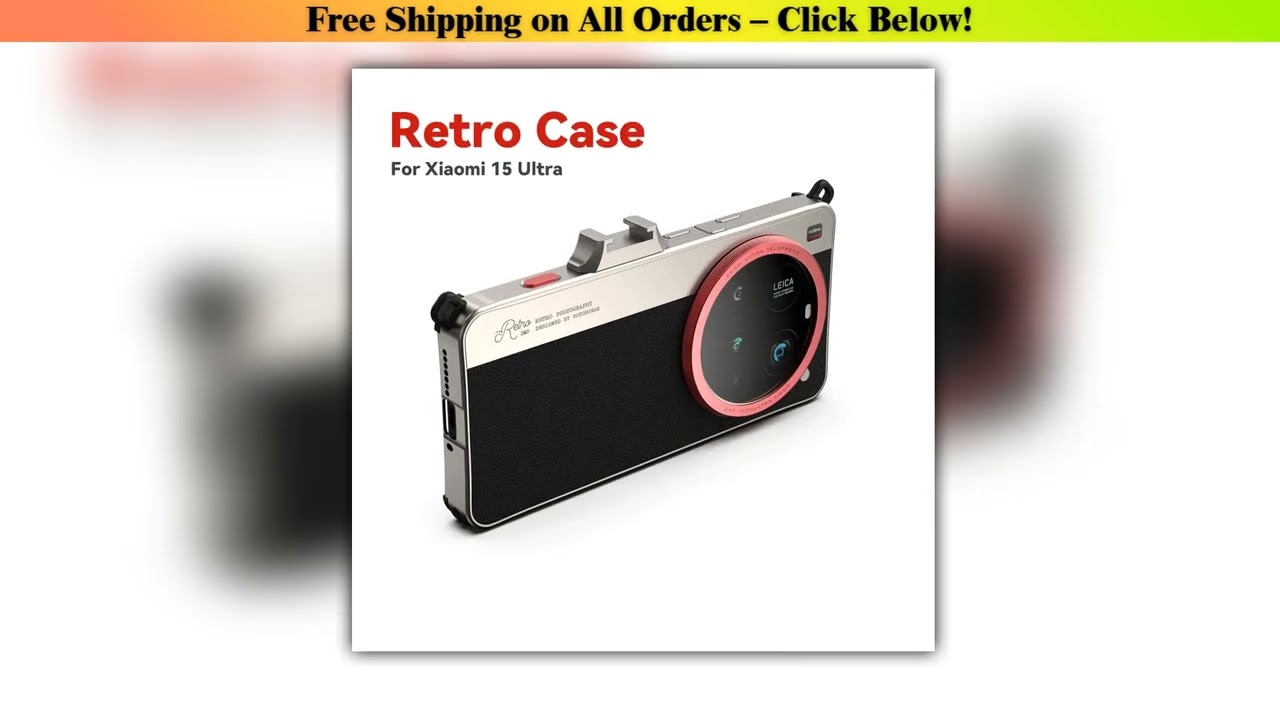 Fotorgear Retro Classic Series Phone Case for Xiaomi 15 Ultra Photography Accessories Supports