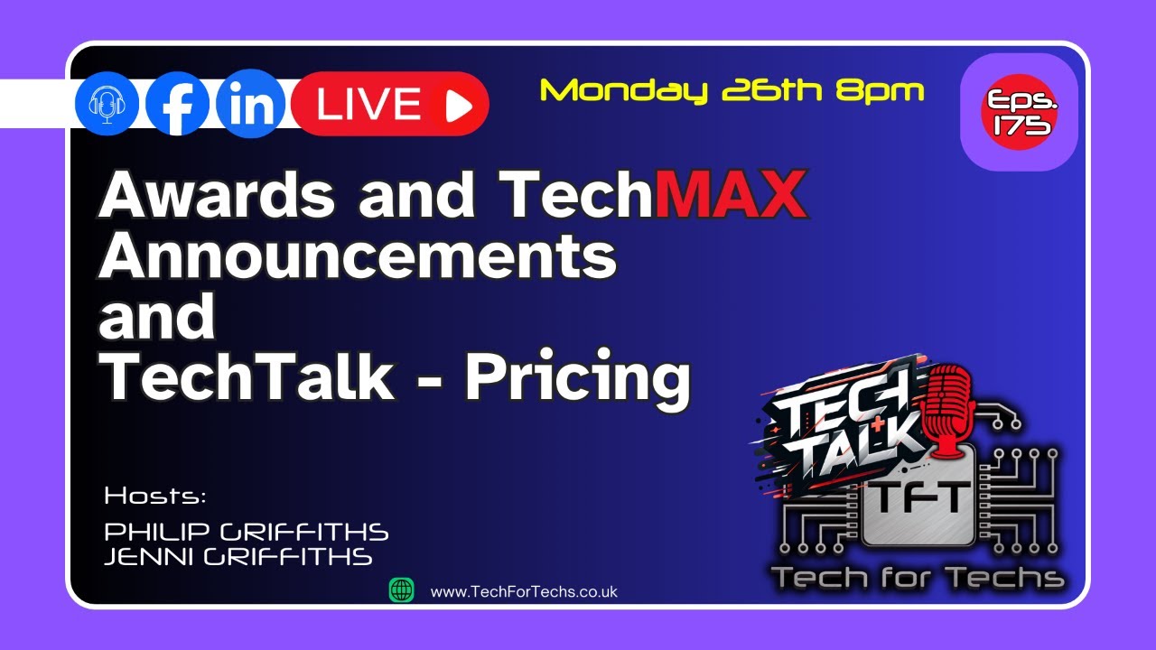 Awards TechMAX and Pricing - Eps 175 - LIVE - Tech Talk Show - YouTube