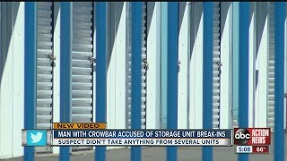 Man with crowbar accused of storage unit break-ins