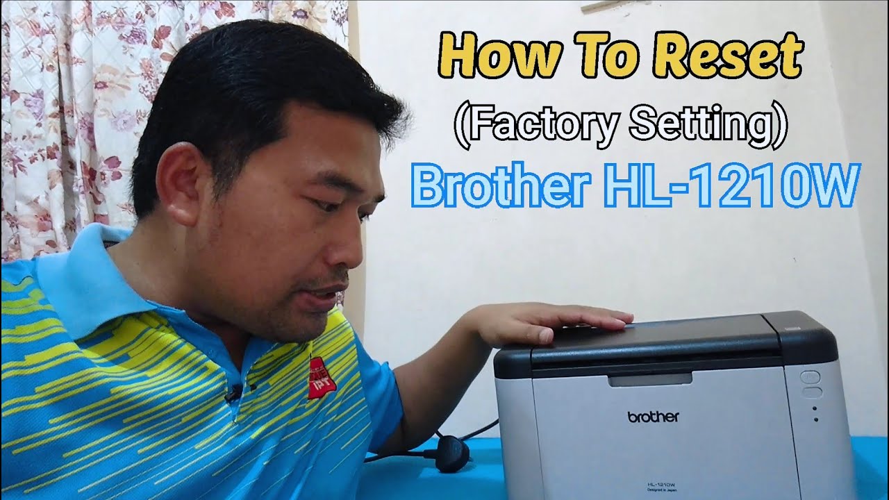 How To Toner Light Indicator Error Brother HL-1210W. Set Continue Mode. - YouTube