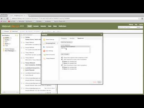 How to create Email Signatures and Identities with Thexyz Premium Webmail