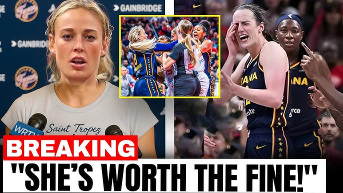 Sophie Cunningham RESPONDS To WNBA FINE After PROTECTING Caitlin Clark!