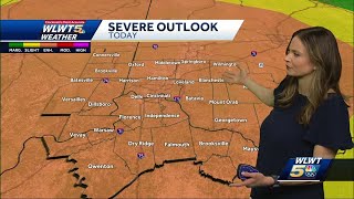 Tracking second line of potentially severe storms to move in