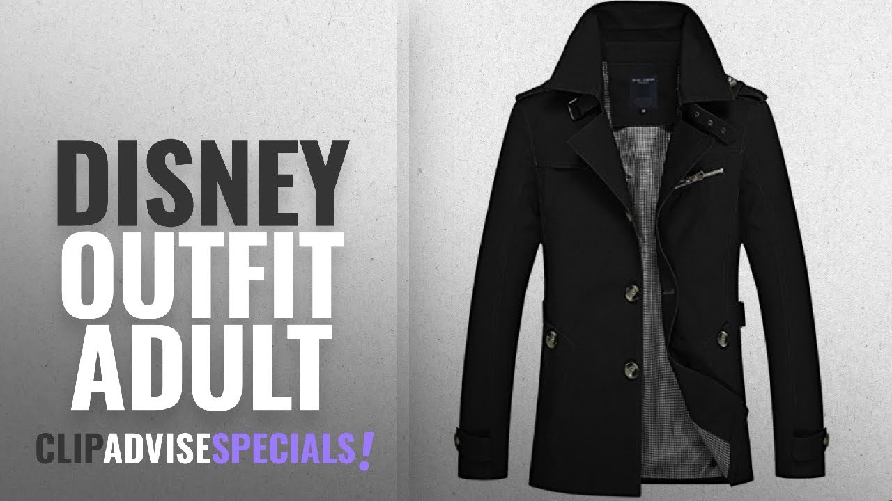 Top 10 Disney Outfit Adult [2018]: donhobo Men's Casual Jacket Patches Military Parka Long Trench