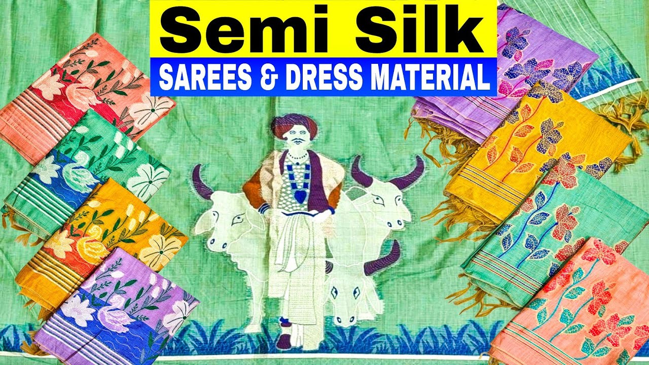 Chanderi Tussar Suit Piece | Tussar With Zari Border | Chanderi Silk | Pure Bandhej | Linen