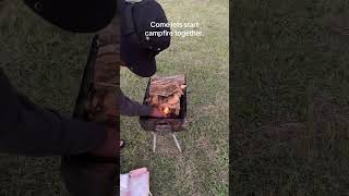 Campfire #camping #solo #foryou #solocamping #outdoors #viral #trending #adventure