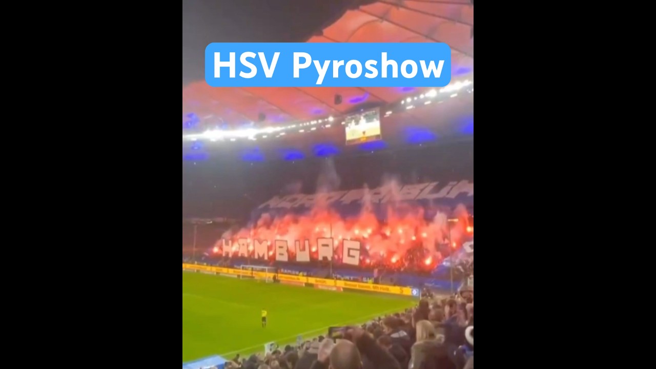 HSV Pyroshow: Hamburger SV vs. Hannover 96 hsvh96 pyro ultras choreo