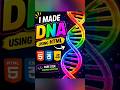 I Made DNA animation using HTML and JS