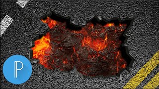 Tutorial edit 3D aspal berTema Lava PixelLab screenshot 1