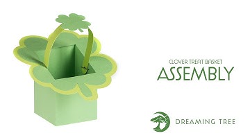 SVG - Clover Treat Basket - Assembly Tutorial (For Cricut, Silhouette, and ScanNCut)