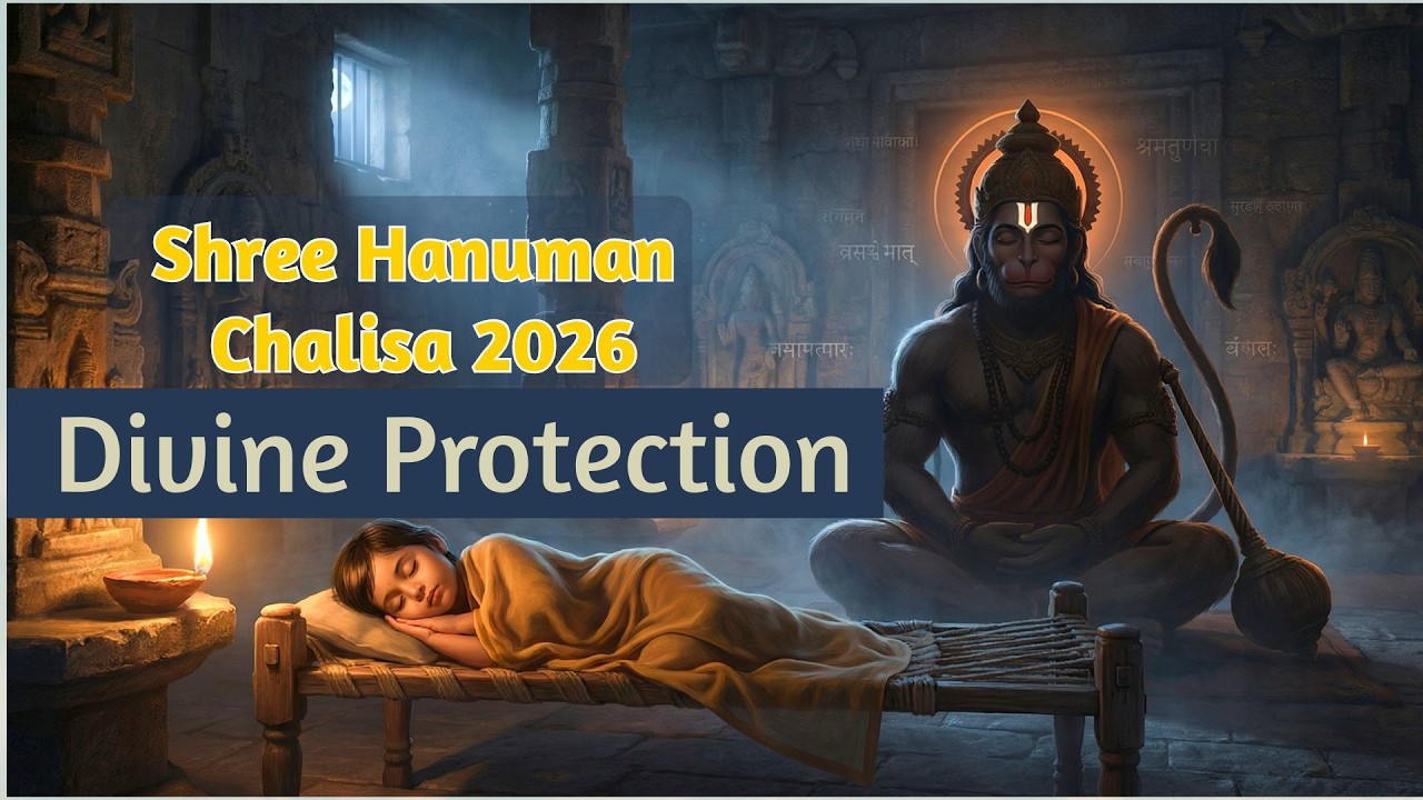 श्री हनुमान चालीसा 2026 | Deep Sleep Relaxation Version | Remove Bad Dreams