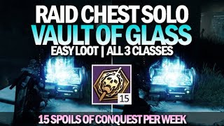 How To Get A Raid Chest Solo - Vault of Glass (All 3 Characters) [Destiny 2]