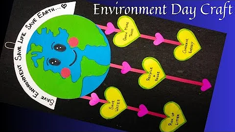 Environment Day Craft | Paper Craft | Environment Day | Earth Day | School Project@craftthebest1