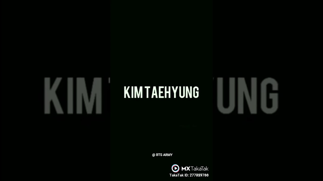 BTS Kim Tae hyung V - YouTube