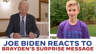 Joe Biden Reacts to Brayden | Joe Biden For President 2020