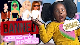 🚫 Banned on Baby's First Play: Roblox Dress to Impress Drama! 👗💔#dresstoimpress #robloxgames