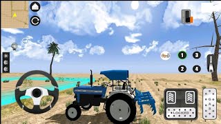 blue real tractor cargo and farming simulator game video// tractor wala game video for Android game screenshot 5