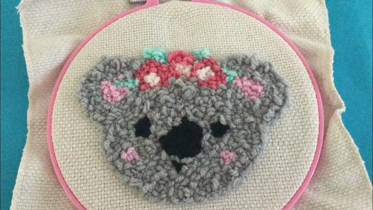 My very first time punch needle creation Kit from Kmart 😊 Part 2 of 2