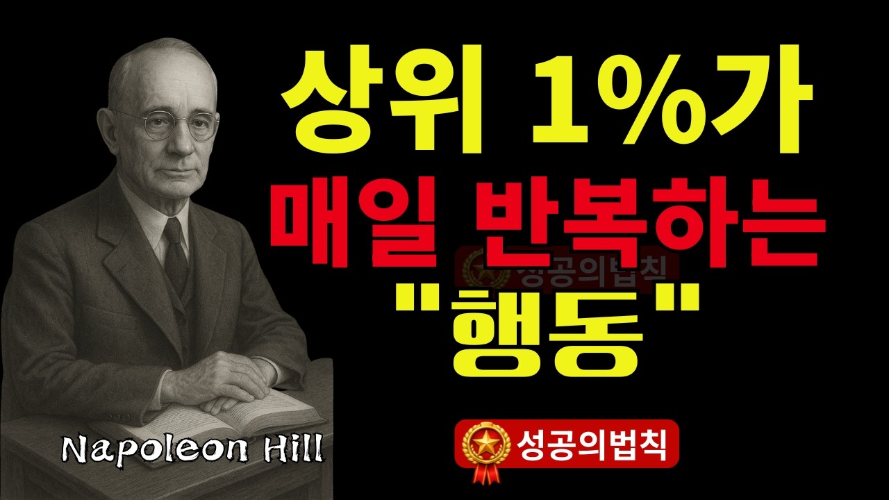93_성공한 사람들은 절대 빼먹지 않는 하루 루틴  | 나폴레온 힐