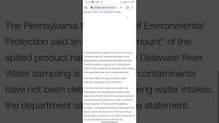 Delaware River Chemical Spill March 2023 - 5