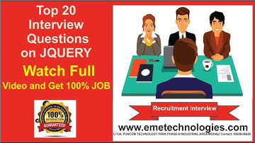 Top 20 Interview Questions and Answers on JQUERY