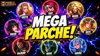 NUEVO PARCHE!: NERFEAZO ZHUXIN, ODETTE, BUFF MASHA Y MAS!| MOBILE LEGENDS ESPAÑOL 2026