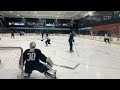 Goalie martin jones facing shots  seakraken practice