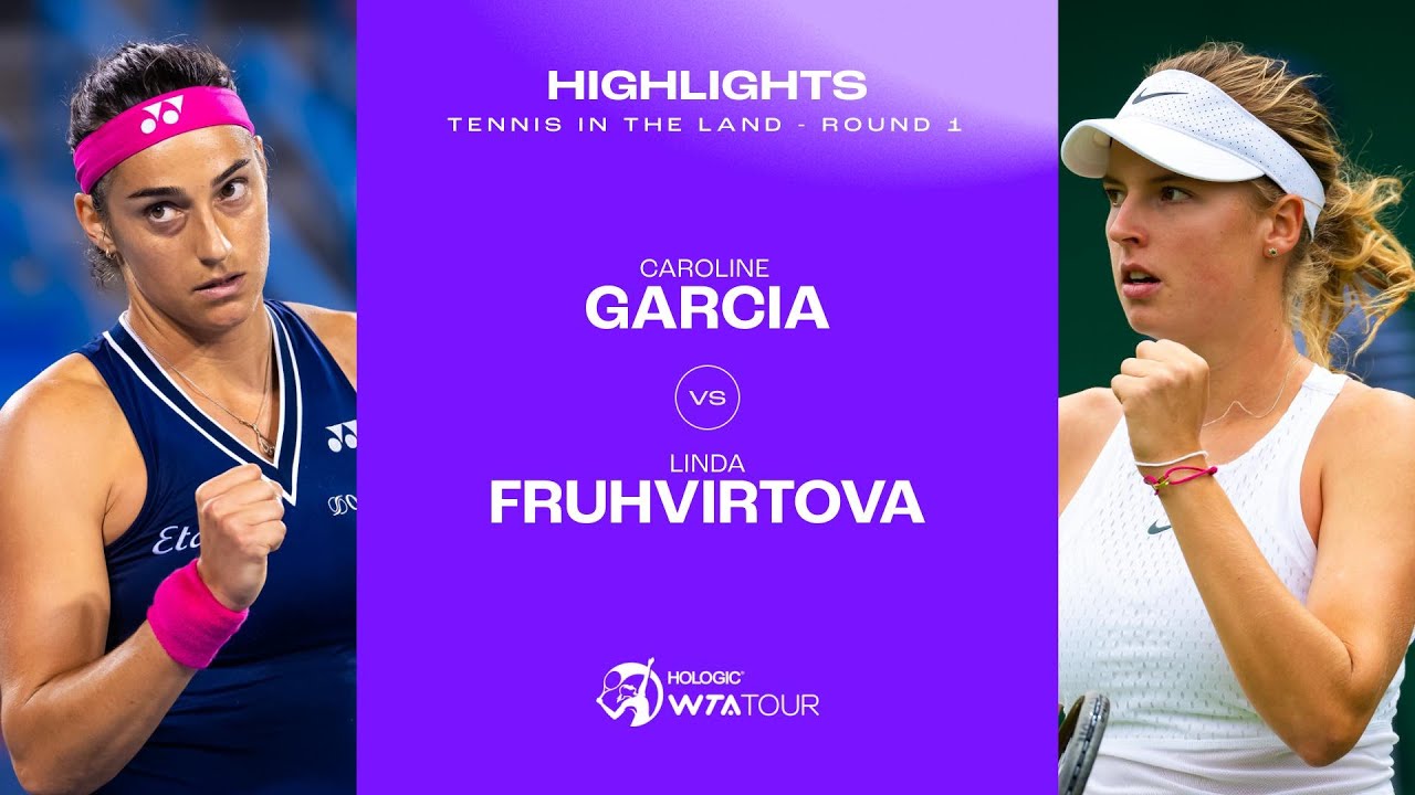 Caroline Garcia vs. Linda Fruhvirtova | 2023 Cleveland Round 1 | WTA Match Highlights