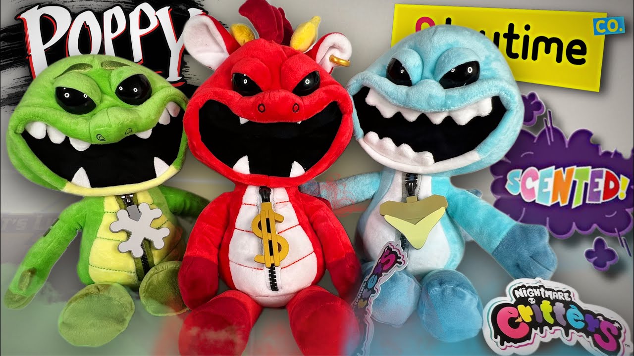 NEW Official Nightmare Critters Simon Smoke, Allister Gator