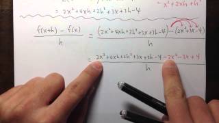 [GCC Math 101/120 Common Final Sample 1] (Q19.) 1st Formula of Difference Quotient