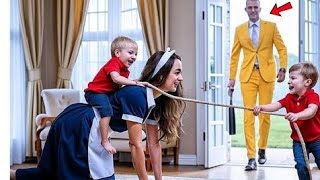 картинка: Миллионер застал горничную, играющую с его сыновьями — то, что он сделал потом, изменило всё....