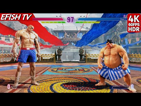 Sagat vs E. Honda (Hardest AI) - Street Fighter 6