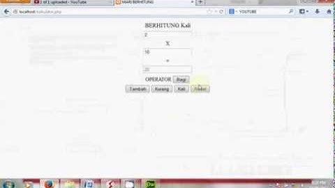 kalkulator sederhana dengan PHP