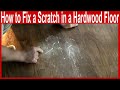 how to fix a scratch in a hardwood floor