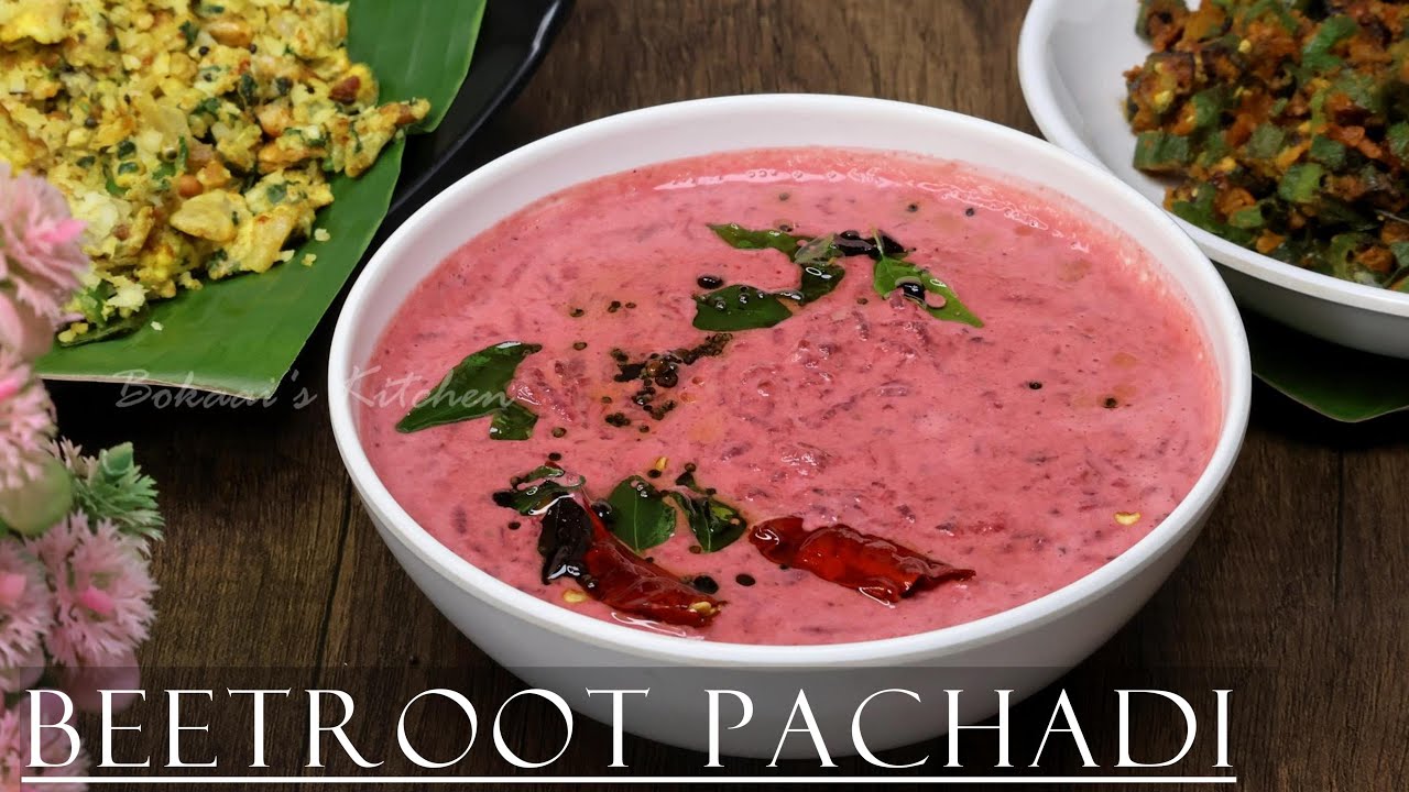 Bokaai's Beetroot Pachadi | Curd Beetroot Pachadi | Quick Beetroot Pachadi | Beetroot Pachadi