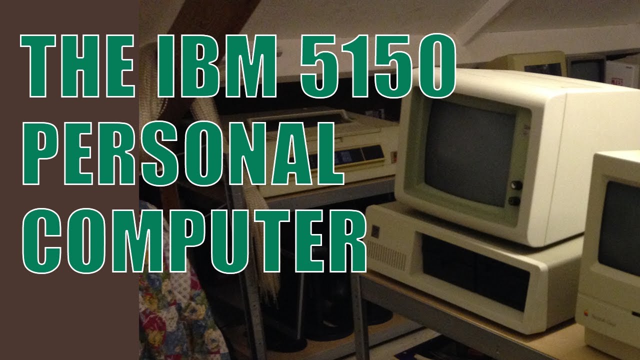 IBM 5150, the first personal computer (PC) (1981) - nickkie.com - YouTube