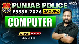 COMPUTER #29 | PSSSB EXCISE INSPECTOR, PUNJAB POLICE 2026 | BY MOHIT SIR