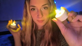 ASMR Lights & Scanning 🔆 Whispering (Visual triggers)
