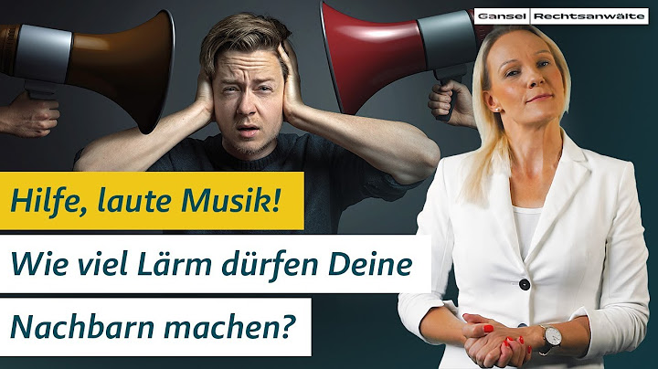 SO laut dürfen Deine NACHBARN wirklich sein!