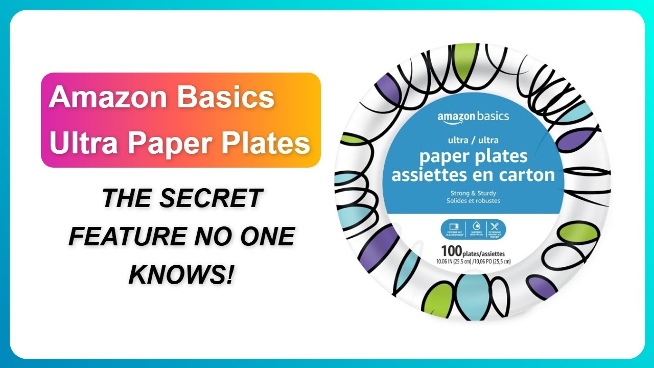 REVIEW (2026): Amazon Basics Ultra Paper Plates | THE SECRET FEATURE NO ONE KNOWS!