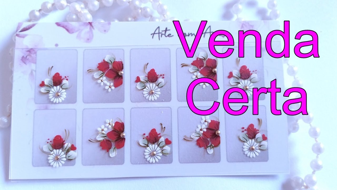 Cartela Mista,Venda Certa /Adesivos De Unhas