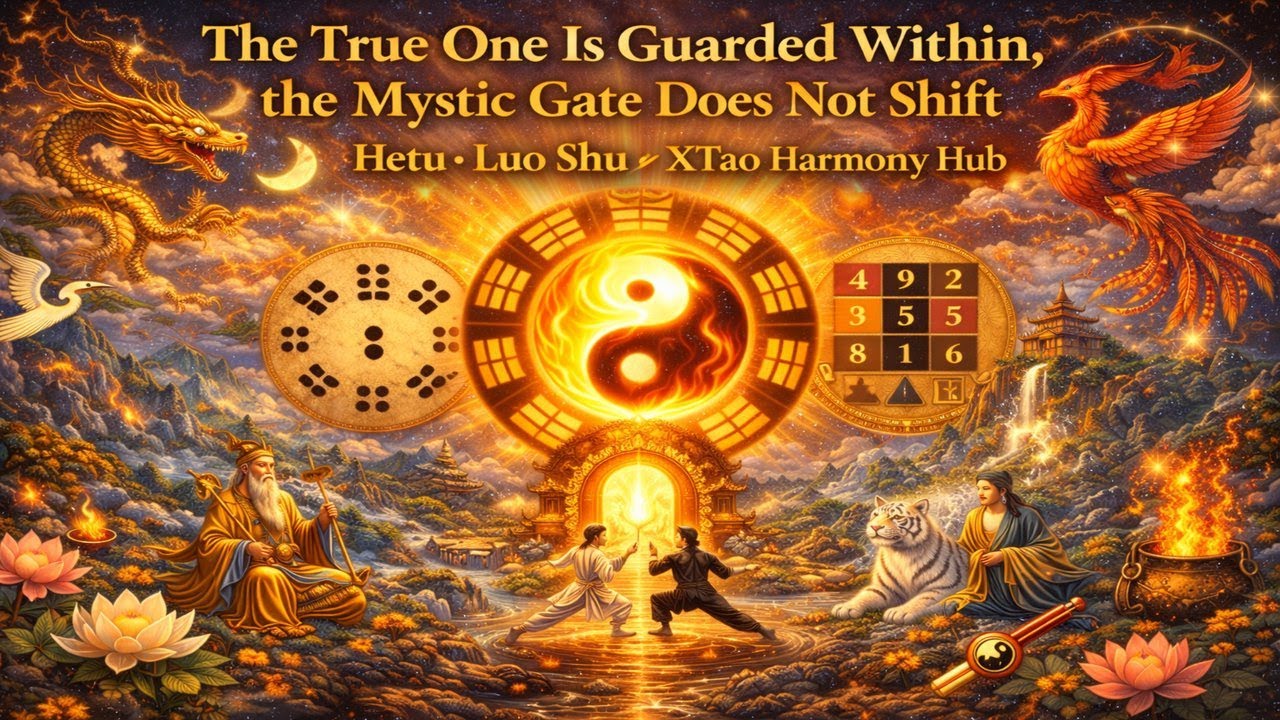 The True One Is Guarded Within, the Mystic Gate Does Not Shift 真一内守 · 玄关不移《玄一启源之卷》｜河圖 · 洛書