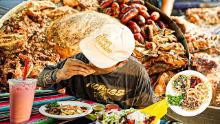 STREET TACOS ON A TUESDAY// HUGE BOILING MEAT CAULDRON, CABEZA, BUCHE, STREET FOOD