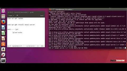 How to install MYSQL on ubuntu 16.04 lts
