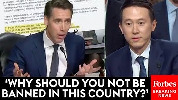 FIERY: Josh Hawley Piteously Grills TikTok